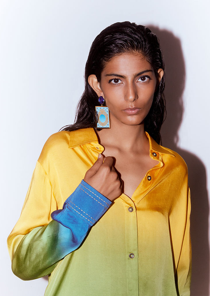 Tropical Leheriya Co-ord Set SETS IKKIVI