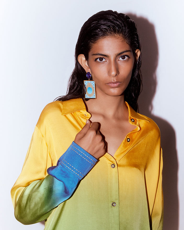 Tropical Leheriya Co-ord Set SETS IKKIVI