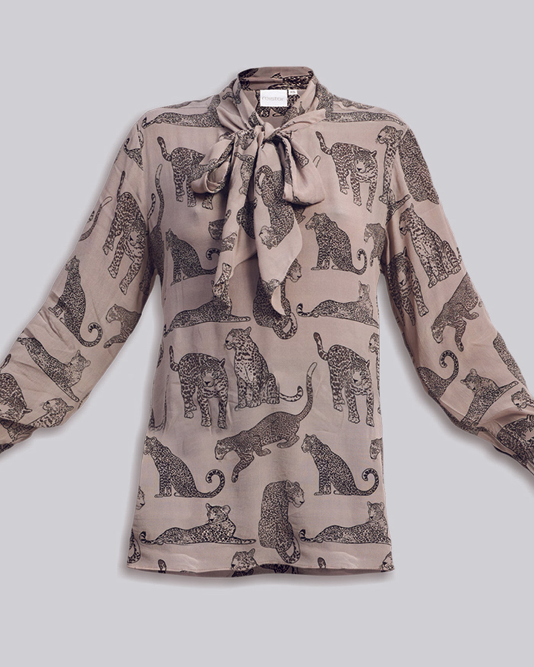 Relaxed Fit Front Tie Animal Top TOPS Reistor