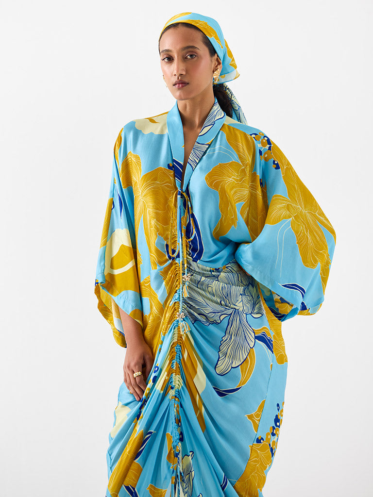 White Rose Kaftan DRESSES IKKIVI