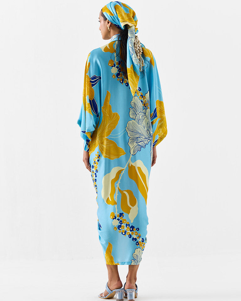 White Rose Kaftan DRESSES IKKIVI