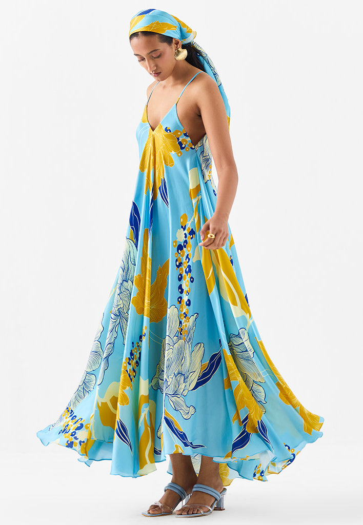 White Rose Strappy Dress DRESSES IKKIVI