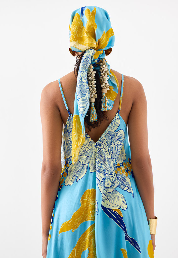 White Rose Strappy Dress DRESSES IKKIVI