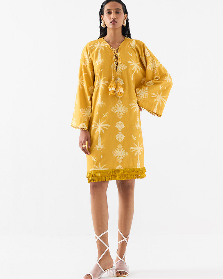 Cabana Bell Sleeves Dress DRESSES IKKIVI