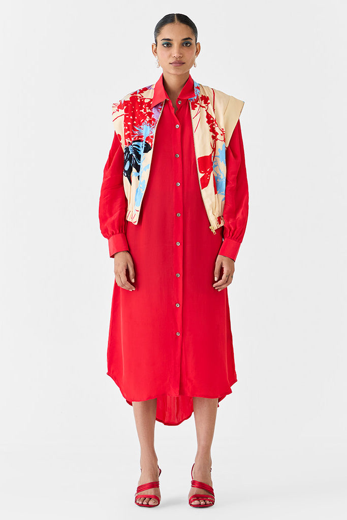 Cream Ikigai Bolero & Shirt Dress Set SETS IKKIVI