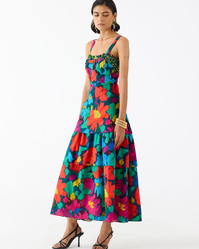 Anima Bustier Tiered Dress DRESSES IKKIVI