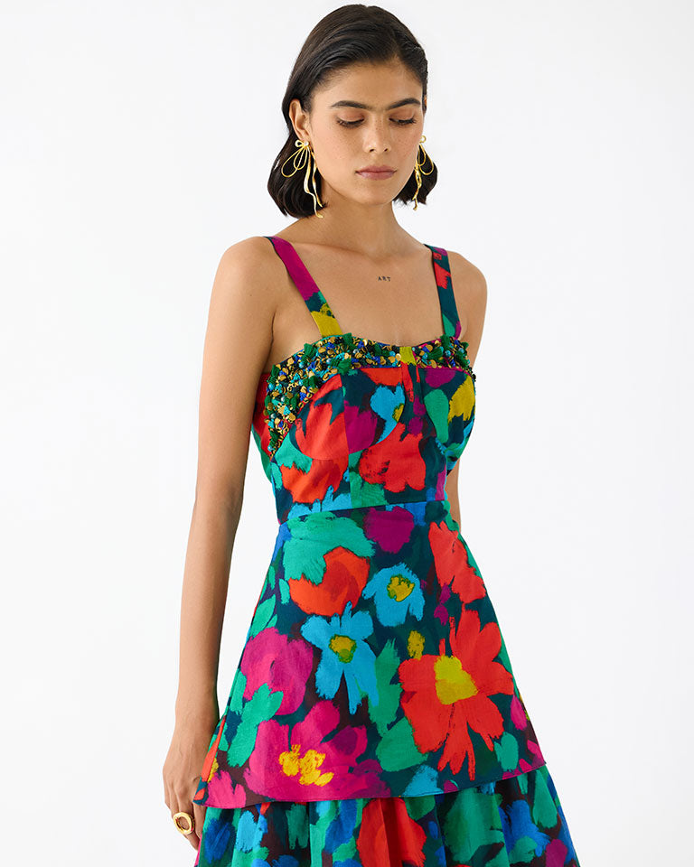 Anima Bustier Tiered Dress DRESSES IKKIVI