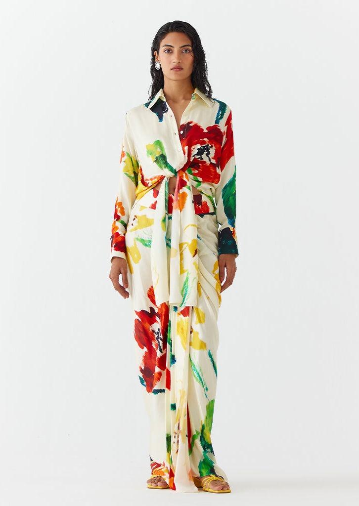 Monet Knot Shirt & Skirt Set SETS IKKIVI