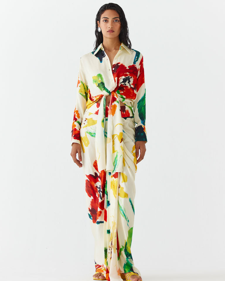 Monet Knot Shirt & Skirt Set SETS IKKIVI