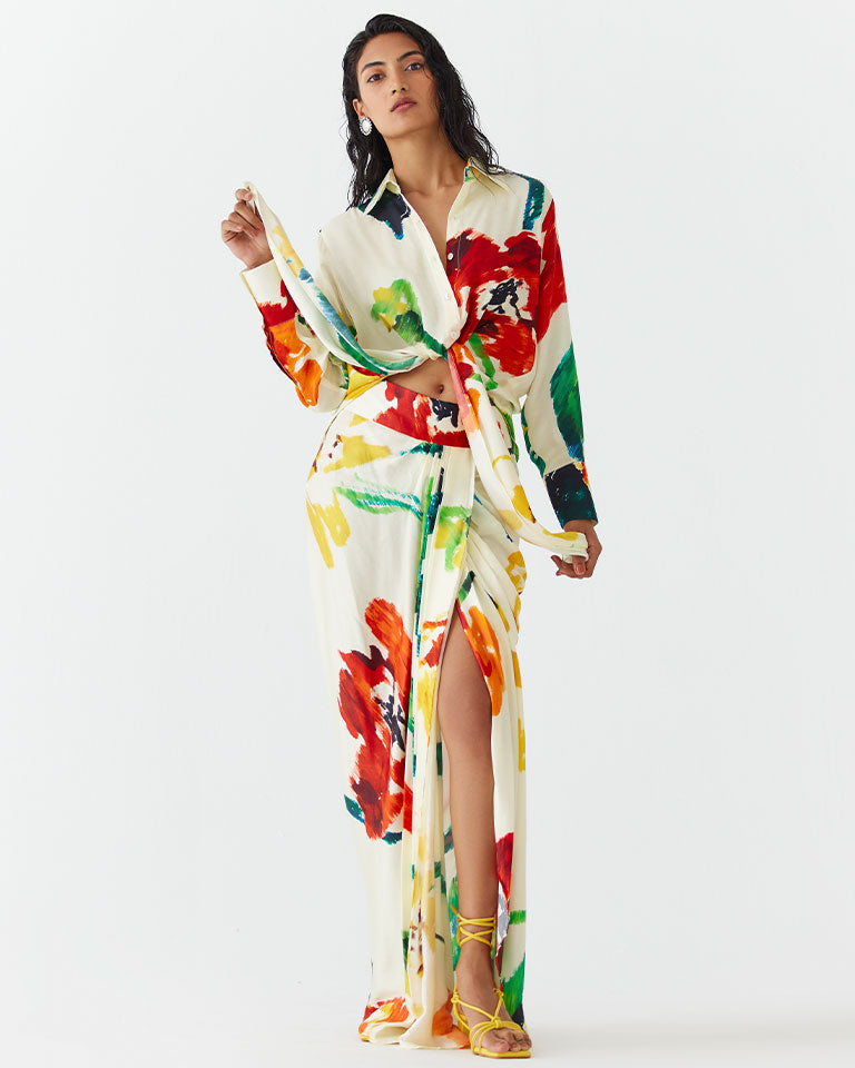 Monet Knot Shirt & Skirt Set SETS IKKIVI