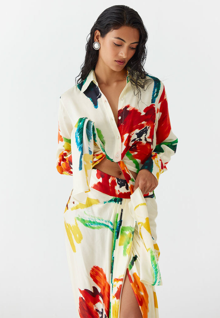 Monet Knot Shirt & Skirt Set SETS IKKIVI