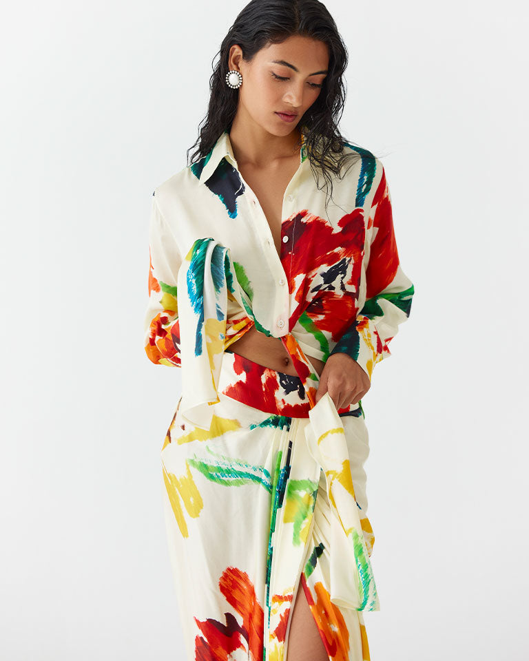 Monet Knot Shirt & Skirt Set SETS IKKIVI