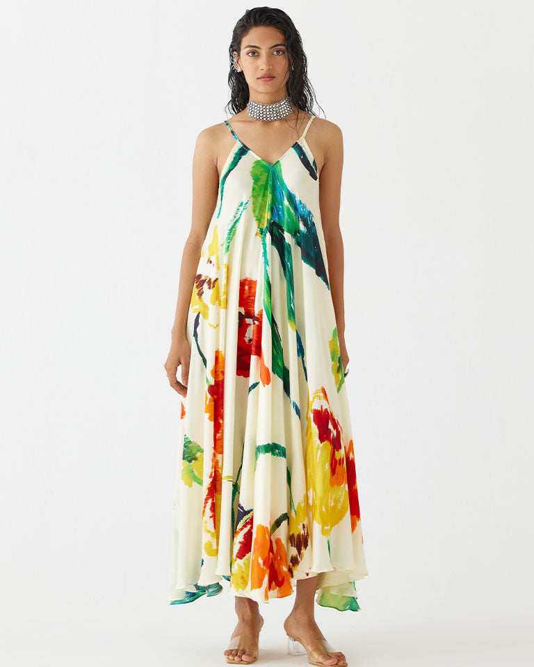 Monet Strappy Dress DRESSES IKKIVI