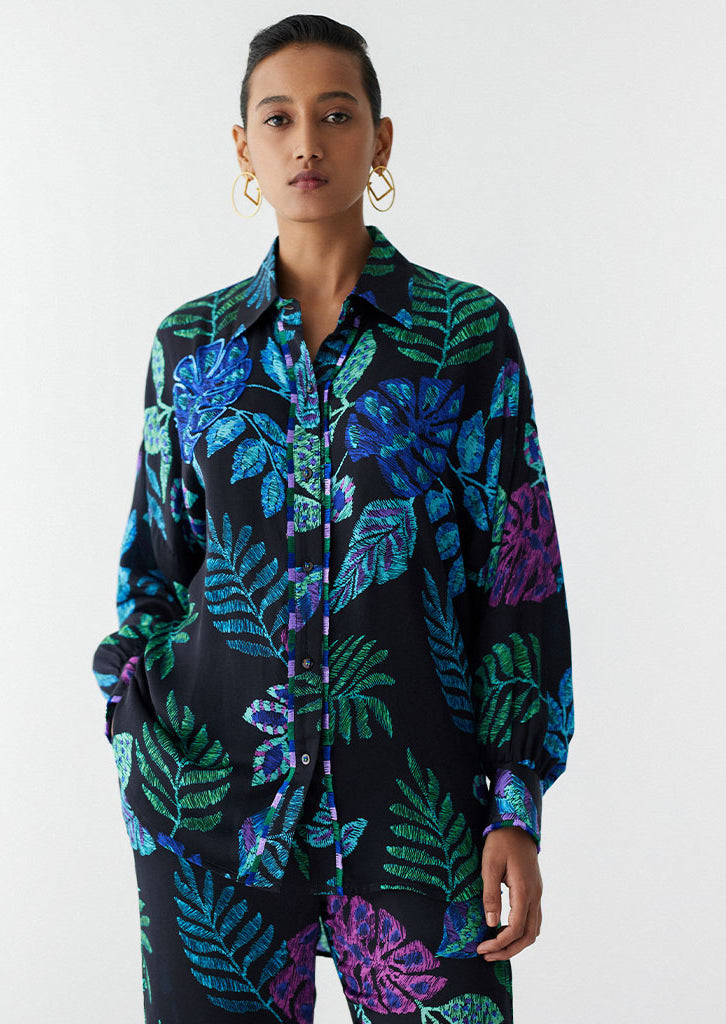 Black Jungle Shirt & Pants Set SETS IKKIVI