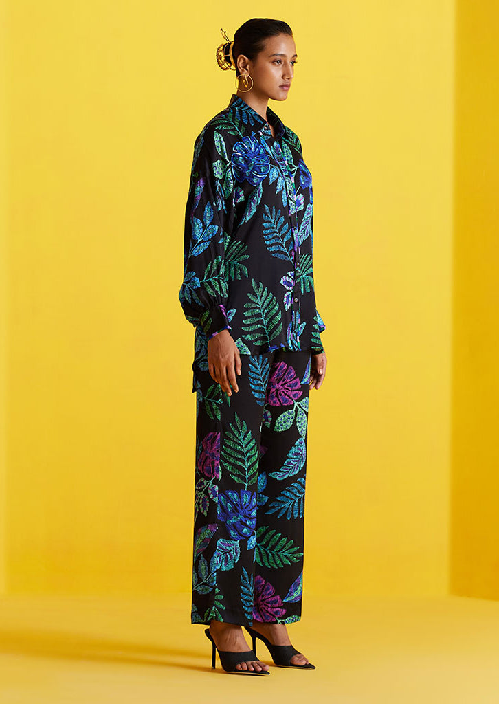 Black Jungle Shirt & Pants Set SETS IKKIVI