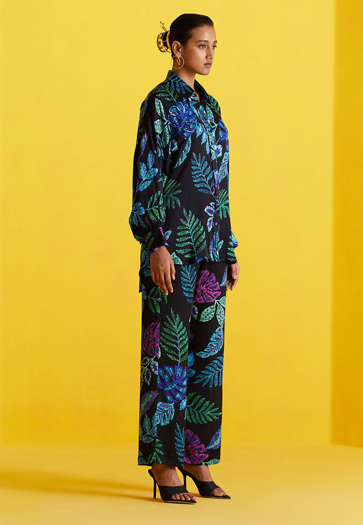 Black Jungle Shirt & Pants Set SETS IKKIVI