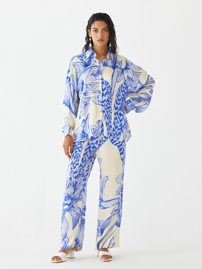 Blue Aphrodite Co-ord Set SETS IKKIVI