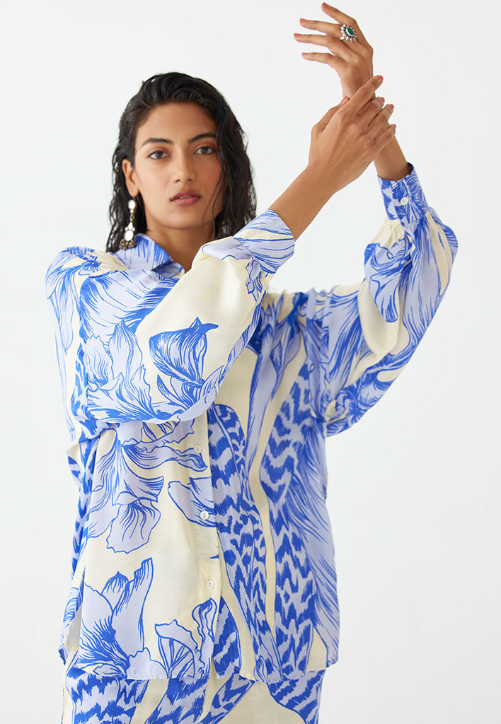 Blue Aphrodite Co-ord Set SETS IKKIVI