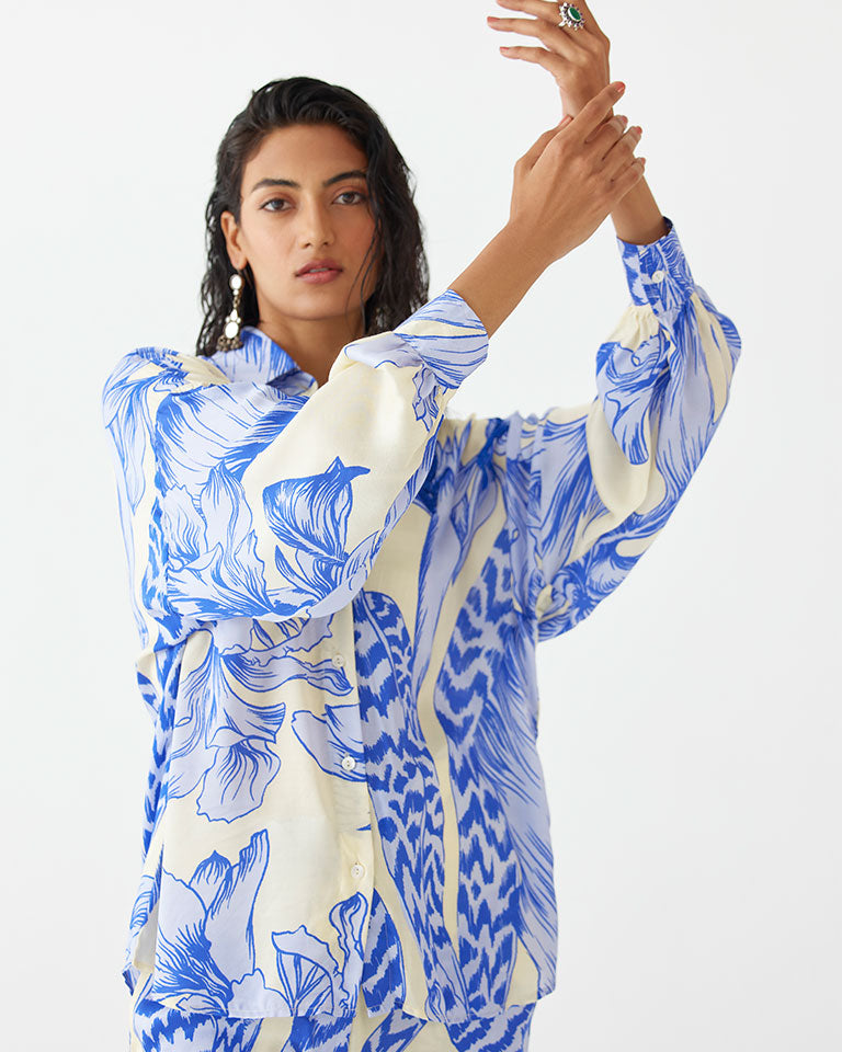 Blue Aphrodite Co-ord Set SETS IKKIVI