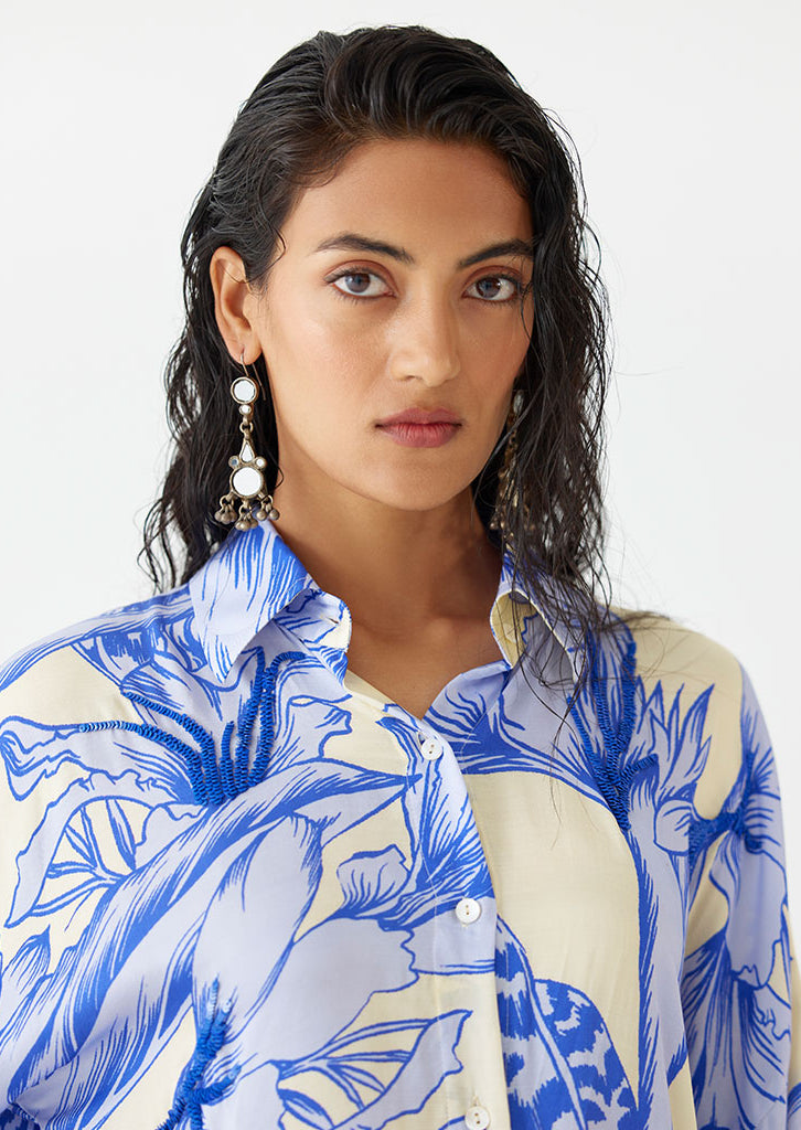 Blue Aphrodite Co-ord Set SETS IKKIVI