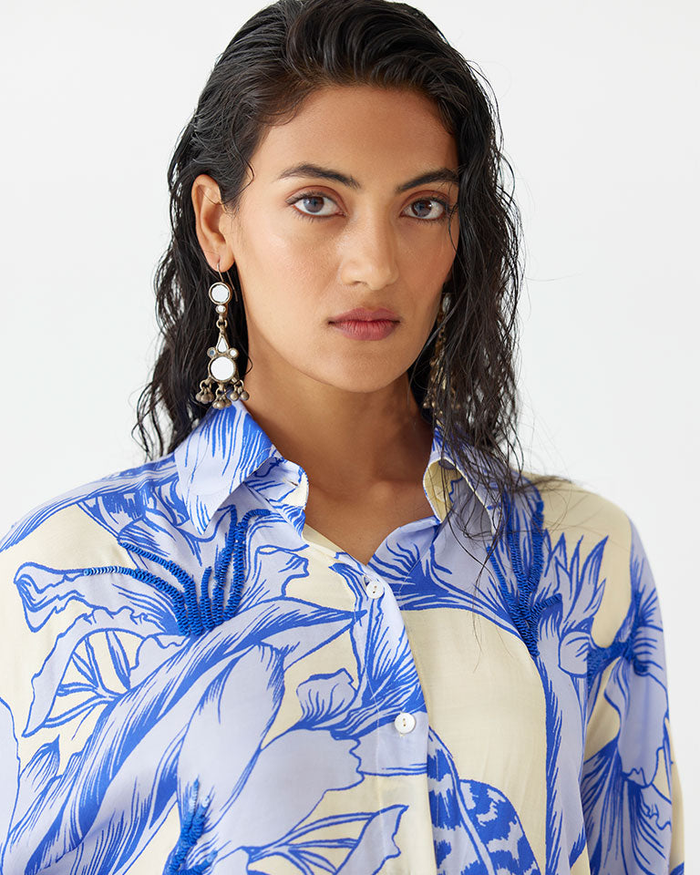 Blue Aphrodite Co-ord Set SETS IKKIVI