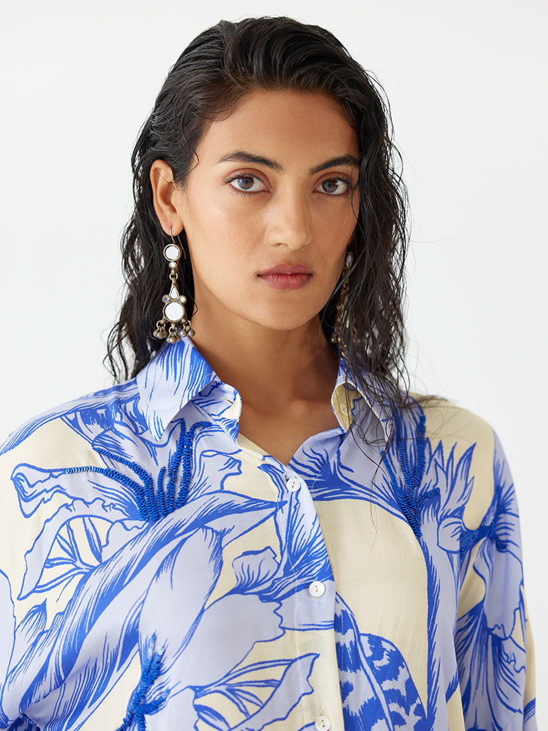 Blue Aphrodite Co-ord Set SETS IKKIVI