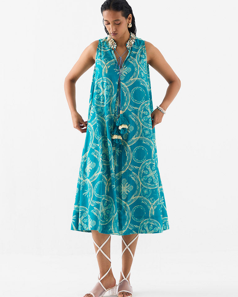 Coconut Palm A-Line Dress DRESSES IKKIVI