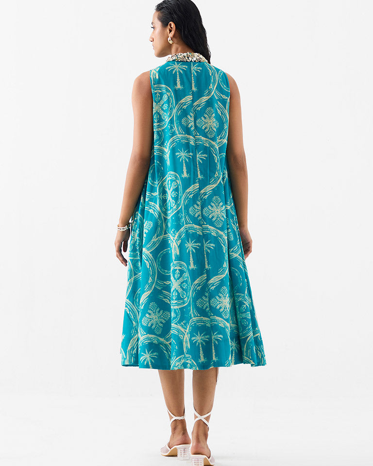 Coconut Palm A-Line Dress DRESSES IKKIVI