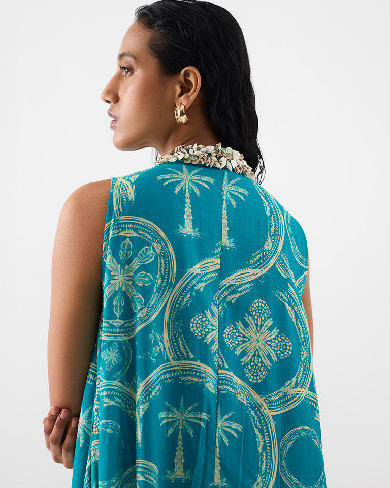 Coconut Palm A-Line Dress DRESSES IKKIVI