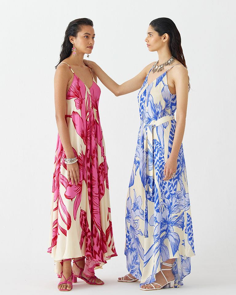 Pink Aphrodite Strappy Dress DRESSES IKKIVI