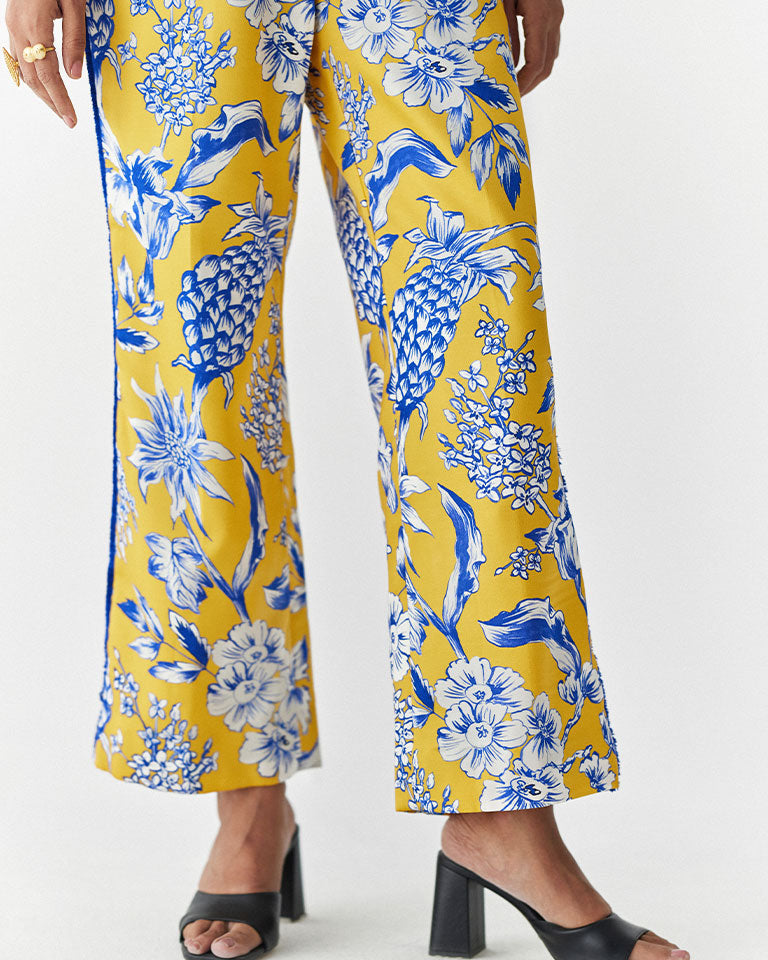 Yellow Pineapple Blazer Co-ord Set SETS IKKIVI