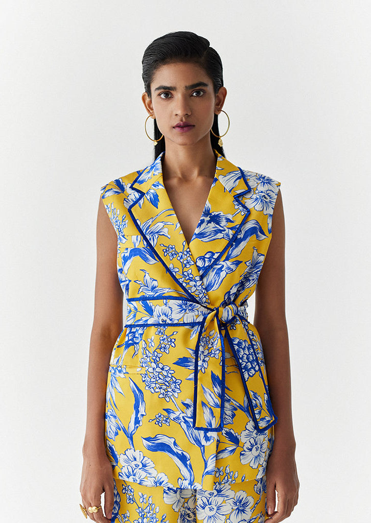 Yellow Pineapple Blazer Co-ord Set SETS IKKIVI