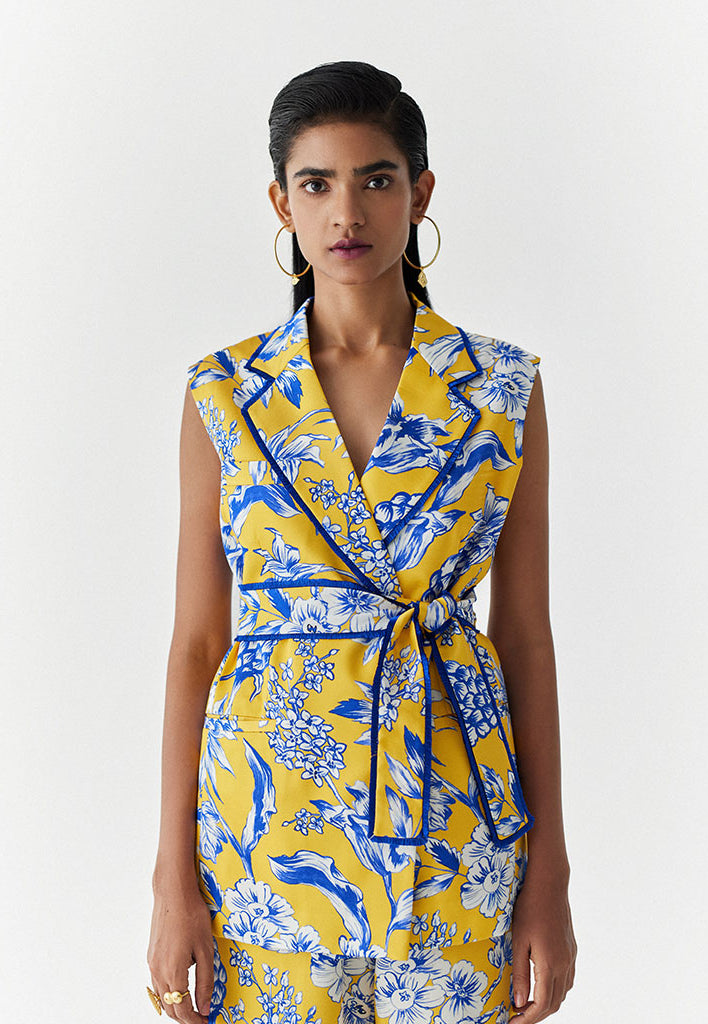 Yellow Pineapple Blazer Co-ord Set SETS IKKIVI