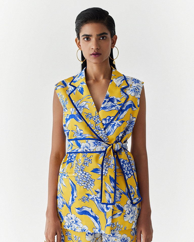 Yellow Pineapple Blazer Co-ord Set SETS IKKIVI
