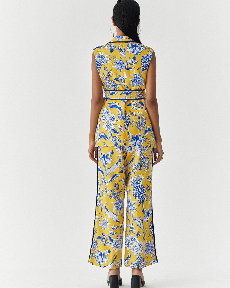 Yellow Pineapple Blazer Co-ord Set SETS IKKIVI