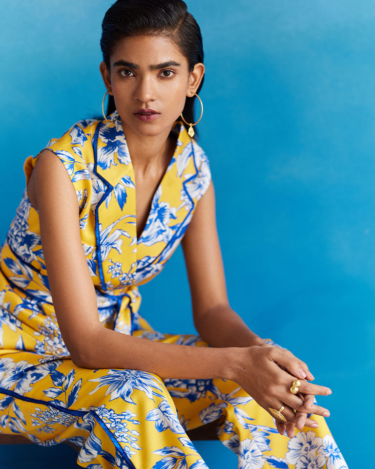 Yellow Pineapple Blazer Co-ord Set SETS IKKIVI