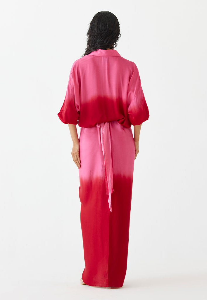 Ruby Shirt Draped Dress DRESSES IKKIVI