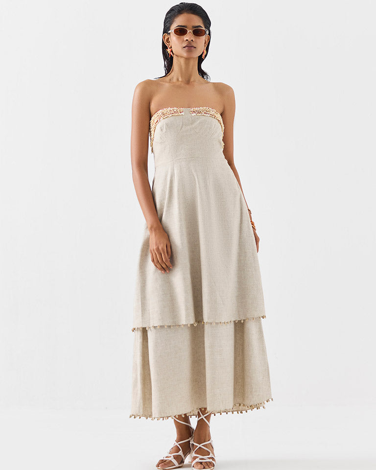 Palm Island Tiered Dress DRESSES IKKIVI