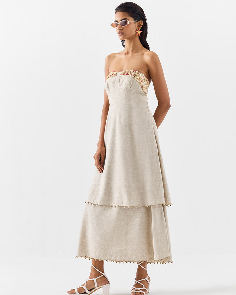 Palm Island Tiered Dress DRESSES IKKIVI