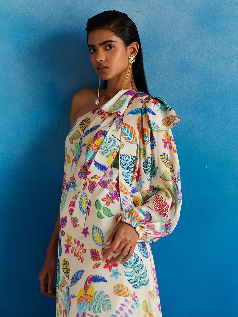 Amazon One Shoulder Dress DRESSES IKKIVI