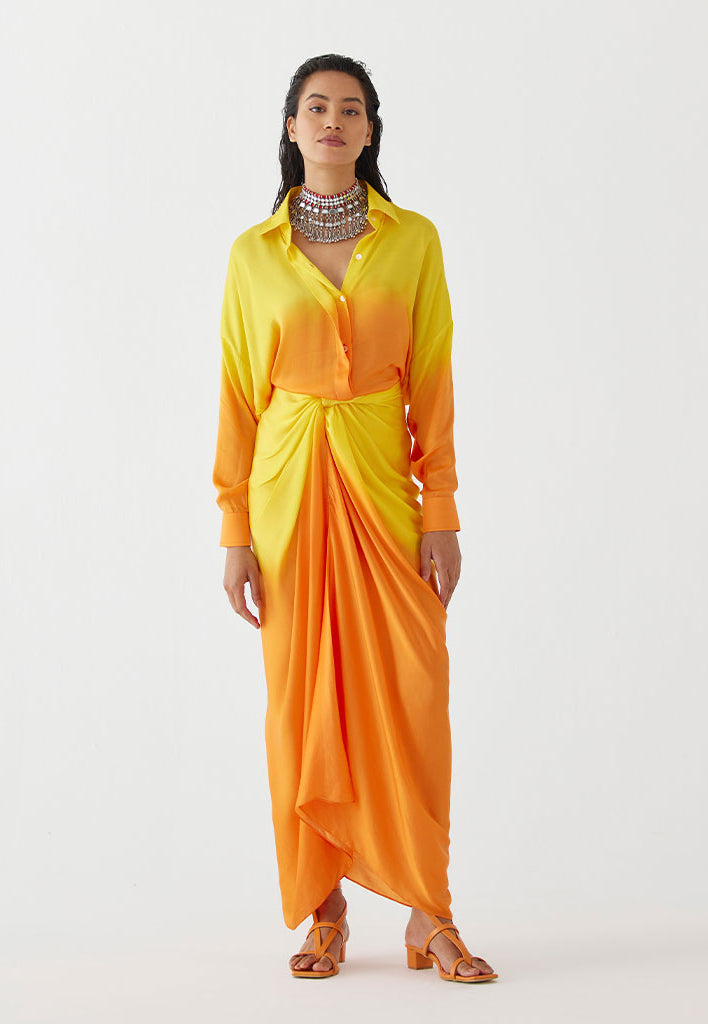 Twilight Shirt Draped Dress DRESSES IKKIVI