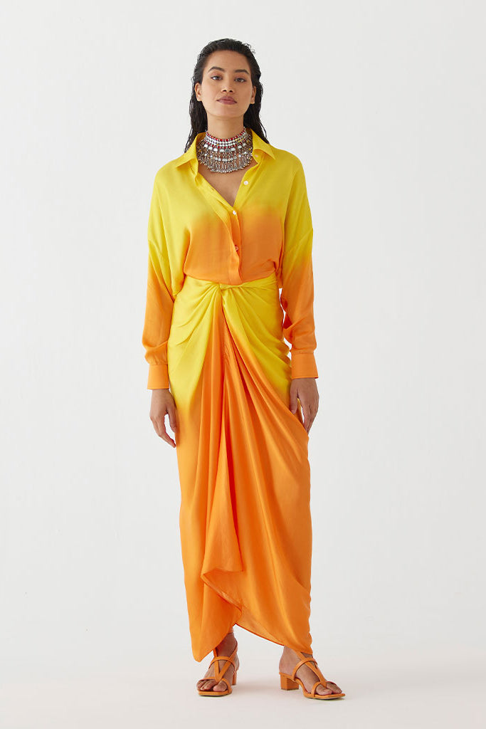 Twilight Shirt Draped Dress DRESSES IKKIVI
