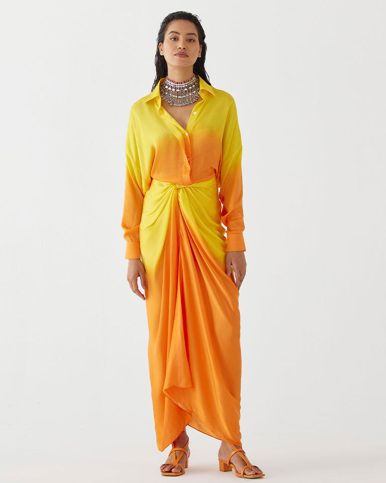 Twilight Shirt Draped Dress DRESSES IKKIVI