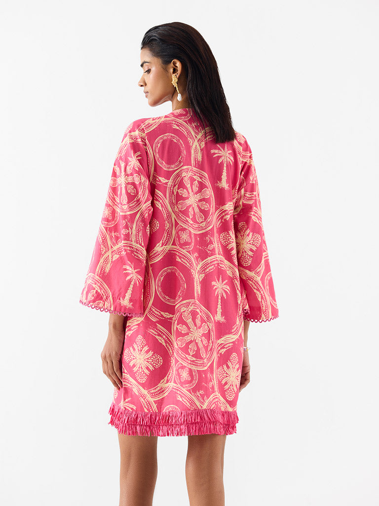 Areca Palm Sleeves Dress DRESSES IKKIVI