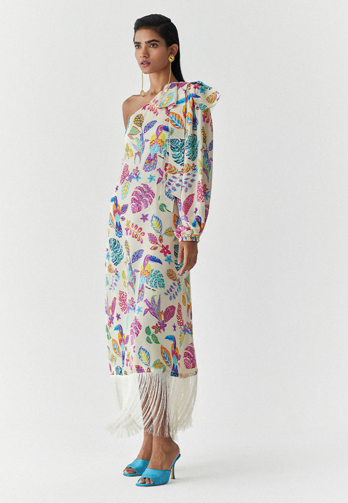 Amazon One Shoulder Dress DRESSES IKKIVI