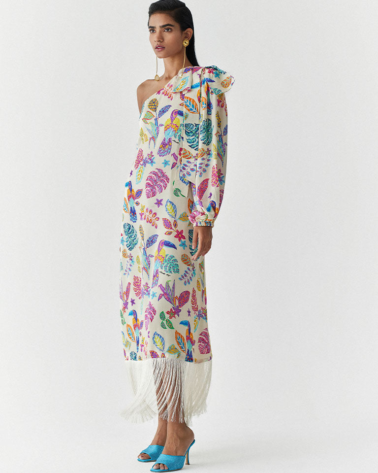 Amazon One Shoulder Dress DRESSES IKKIVI