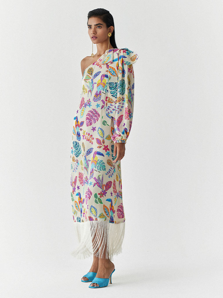 Amazon One Shoulder Dress DRESSES IKKIVI