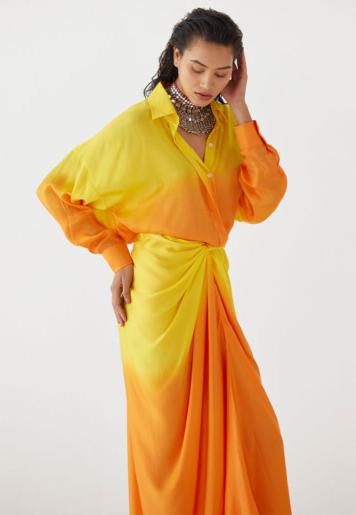 Twilight Shirt Draped Dress DRESSES IKKIVI