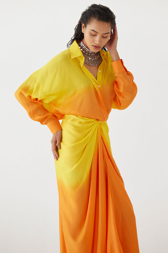 Twilight Shirt Draped Dress DRESSES IKKIVI