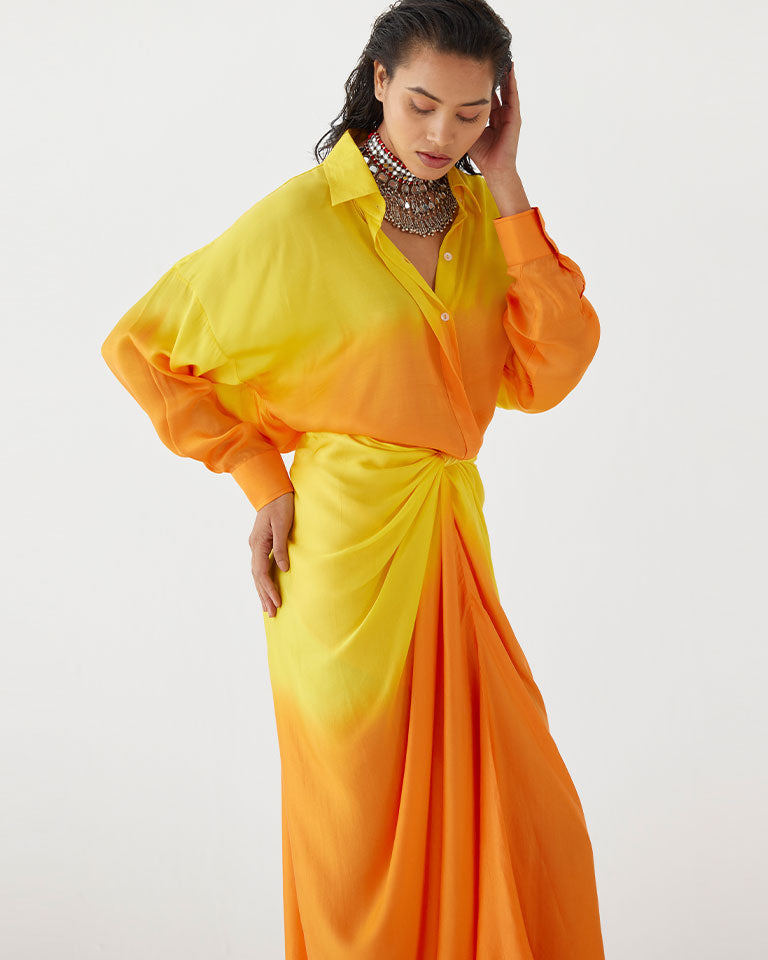 Twilight Shirt Draped Dress DRESSES IKKIVI